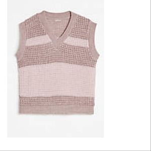 Girls Striped Sweater Vest